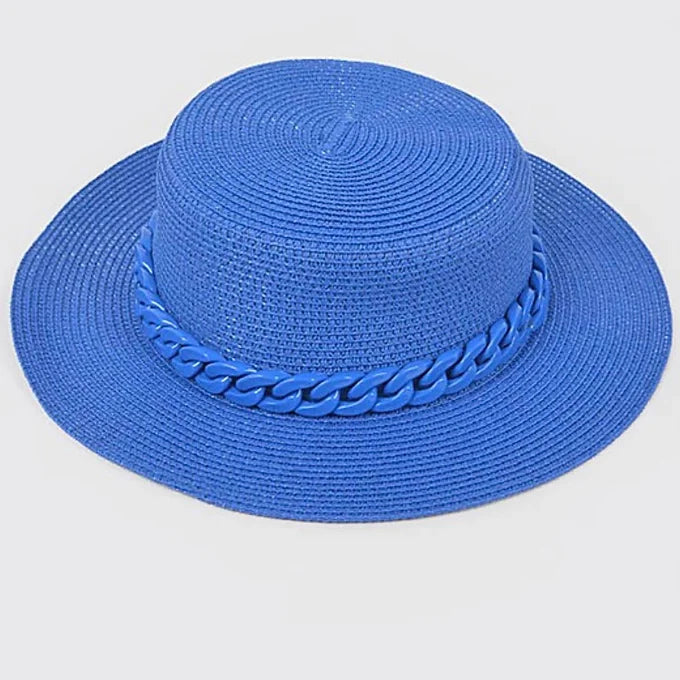 Johnnie Mae Straw Hat | Blue
