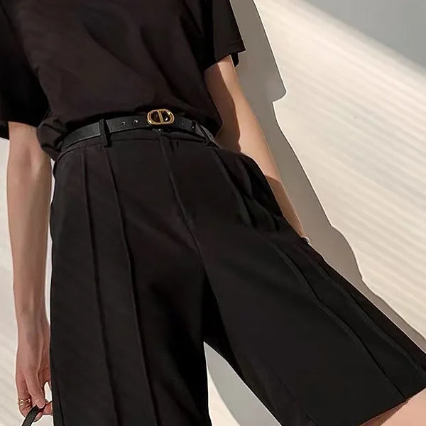 Sophisticated Lady Pleated Shorts