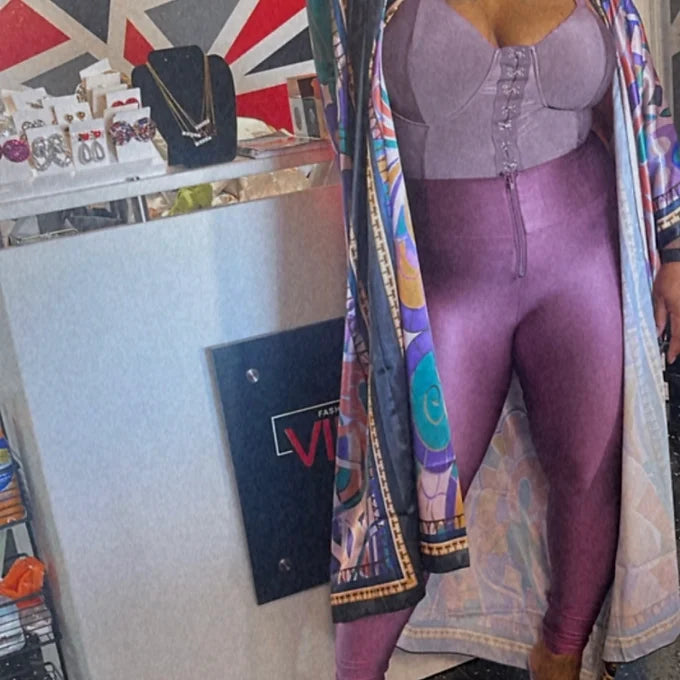 Satin Kimono | Lavendar