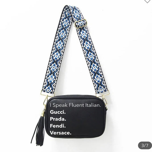 Fashion Influencer French Crossbody | Black