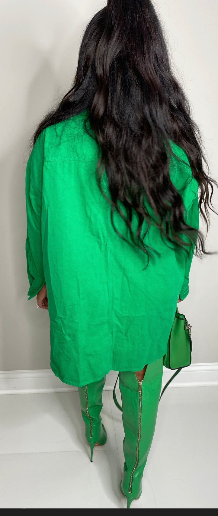 Patch It Up Utility Shirt in Green